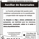 AVISO AUXILIAR DE SUCURSALES